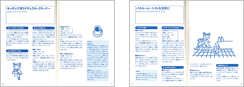 中身の見開き：重曹で暮らすナチュラル・ライフ